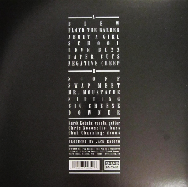 Nirvana - Bleach | Sub Pop (SP 034)