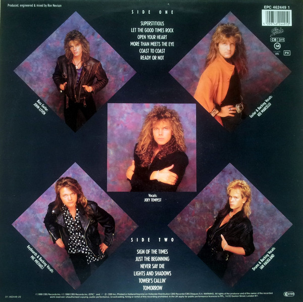 Europe - Out Of This World | Epic (EPC 462449 1) - 2