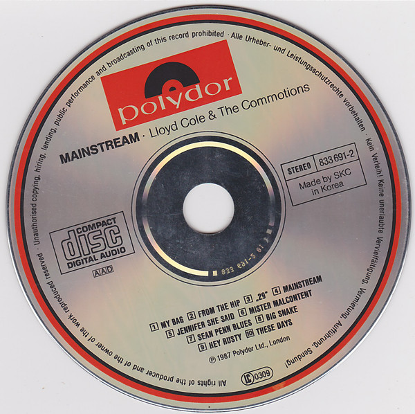Lloyd Cole & The Commotions - Mainstream | Polydor (833 691-2) - 3