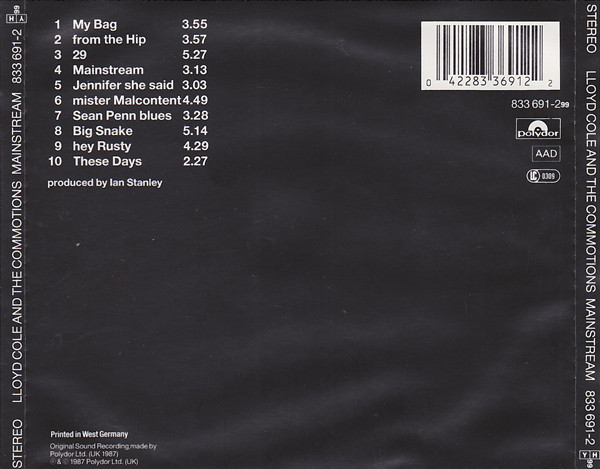 Lloyd Cole & The Commotions - Mainstream | Polydor (833 691-2) - 2