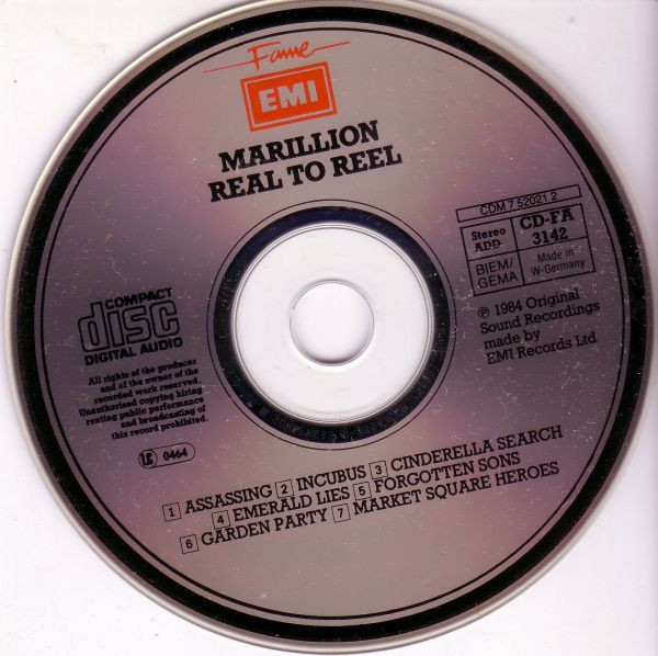 Marillion - Real To Reel | Fame (CD-FA 3142) - 3