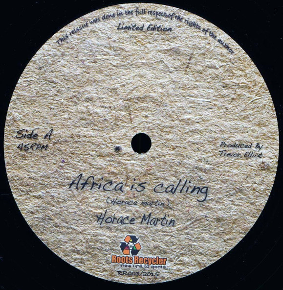Horace Martin - Africa Is Calling | Roots Recycler (RR003) - main