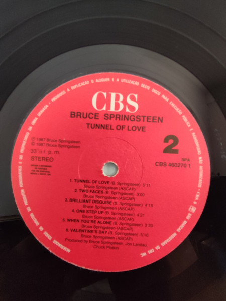 Bruce Springsteen - Tunnel Of Love | CBS (CBS 460270 1) - 4
