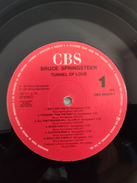 Bruce Springsteen - Tunnel Of Love | CBS (CBS 460270 1) - 3