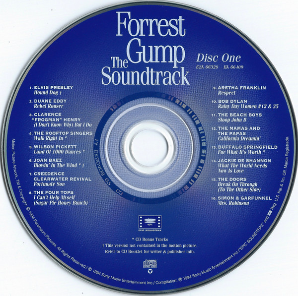 Various - Forrest Gump (The Soundtrack) | Epic Soundtrax (E2K 66329) - 3 Various - Forrest Gump (The Soundtrack) | Epic Soundtrax (E2K 66329) - 3