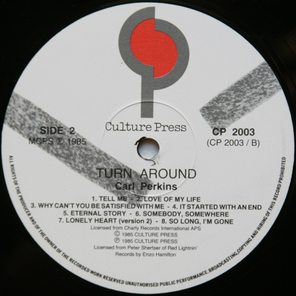 Carl Perkins - Turn Around | Culture Press (CP 2003) - 4