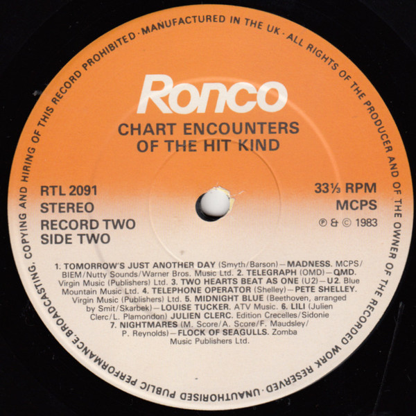 Various - Chart Encounters Of The Hit Kind - Part Two | Ronco (RTL 2091-B) - 4 Various - Chart Encounters Of The Hit Kind - Part Two | Ronco (RTL 2091-B) - 4