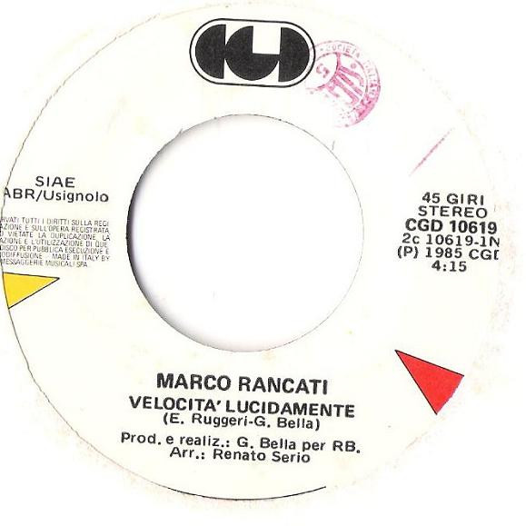 Mark Rancati - Velocità Lucidamente | CGD (CGD 10619) - 3