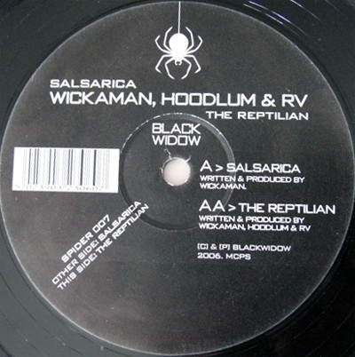 Wickaman & Hoodlum - Salsarica / The Reptilian | Black Widow (SPIDER 007) - main