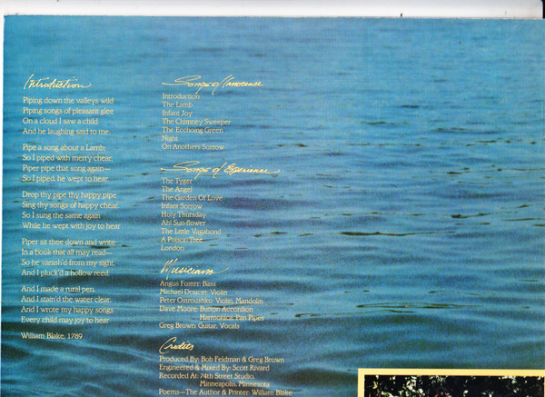 Greg Brown - Songs Of Innocence And Of Experience | Red House Records (RHR14) - 4 Greg Brown - Songs Of Innocence And Of Experience | Red House Records (RHR14) - 4