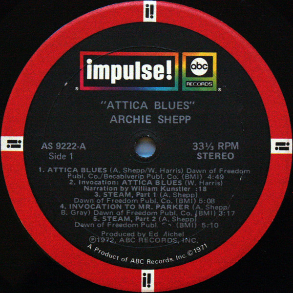 Archie Shepp - Attica Blues | Impulse! (AS-9222) - 4 Archie Shepp - Attica Blues | Impulse! (AS-9222) - 4