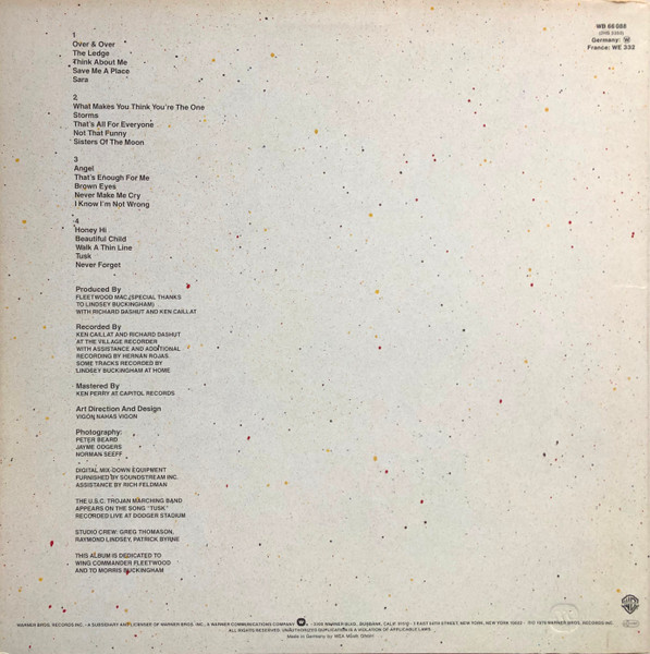Fleetwood Mac - Tusk | Warner Bros. Records (WB 66 088) - 2