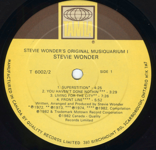 Stevie Wonder - Stevie Wonder's Original Musiquarium 1 | Tamla (T 6002/2) - 4