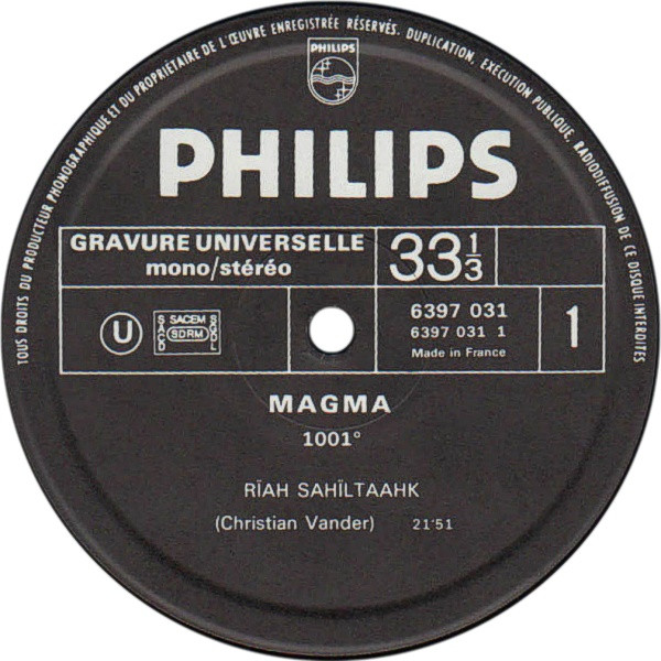 Magma - 1001° Centigrades | Philips (6397 031) - 3