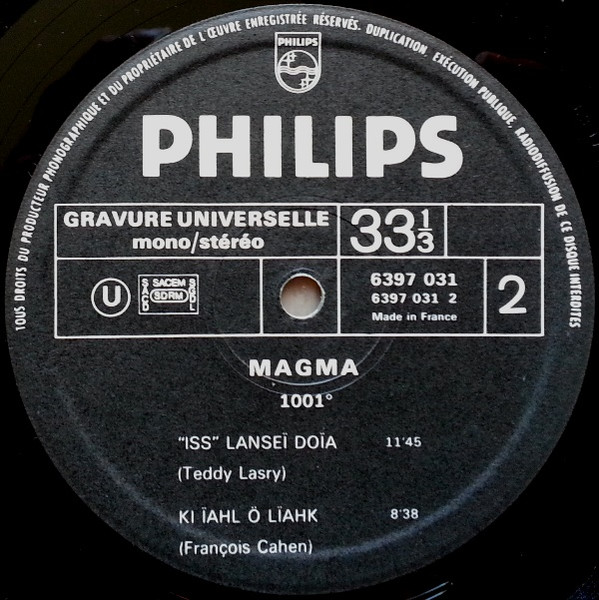 Magma - 1001° Centigrades | Philips (6397 031) - 4