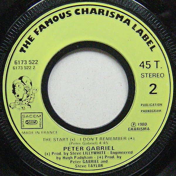 Peter Gabriel - Games Without Frontiers | Charisma (6173 522) - 4