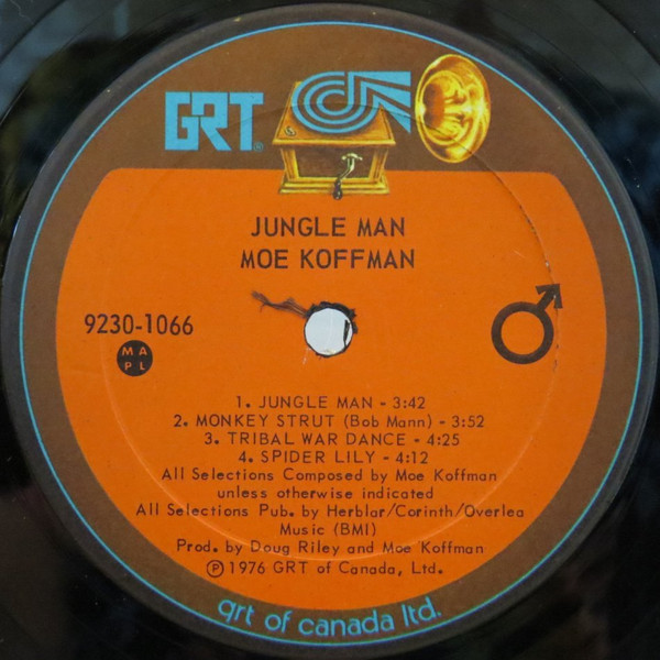 Moe Koffman - Jungle Man [Vinyl] | GRT (9230-1066) - 3