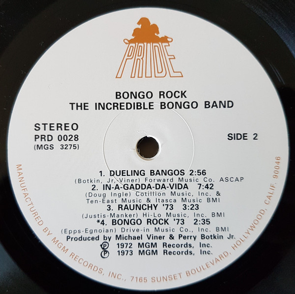 The Incredible Bongo Band - Bongo Rock | Pride (PRD-0028) - 4