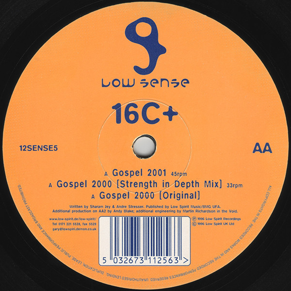 16C+ - Gospel 2001 | Low Sense (12SENSE5)