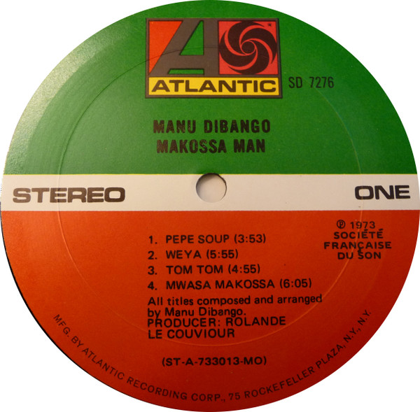 Manu Dibango - Makossa Man | Atlantic (SD 7276) - 3