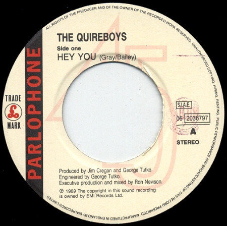 The Quireboys - Hey You | Parlophone (06 2036797) - 3