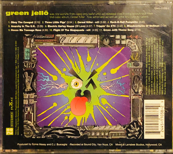 Green Jellÿ - Cereal Killer Soundtrack | Zoo Entertainment (72445-11038-2) - 2