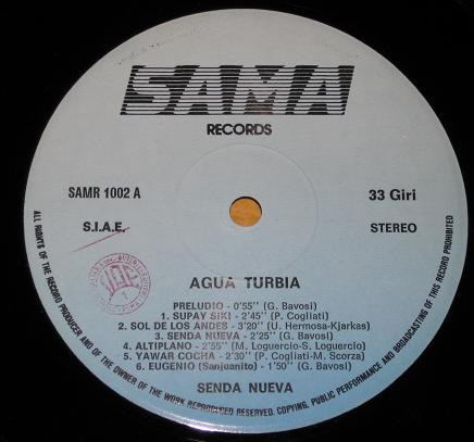 Senda Nueva - Agua Turbia | Sama Record (SAMR 1002) - 3 Senda Nueva - Agua Turbia | Sama Record (SAMR 1002) - 3