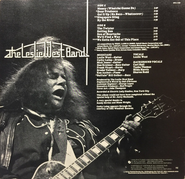 The Leslie West Band - The Leslie West Band | RCA Victor (BPL1-1258) - 2 The Leslie West Band - The Leslie West Band | RCA Victor (BPL1-1258) - 2