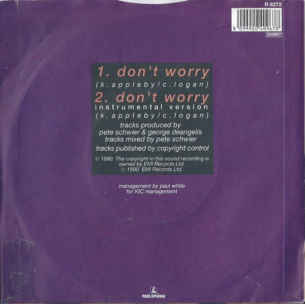 Kim Appleby - Don't Worry | Parlophone (R 6272) - 2 Kim Appleby - Don't Worry | Parlophone (R 6272) - 2