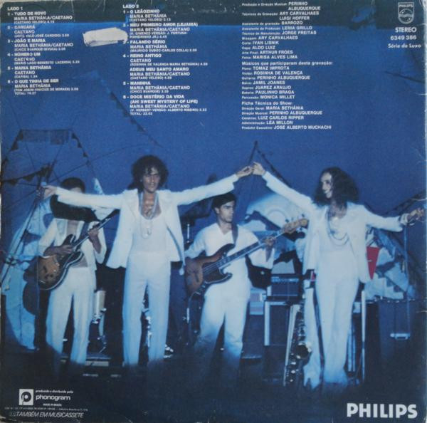 Maria Bethânia E Caetano Veloso - Ao Vivo | Philips (6349 386) - 3