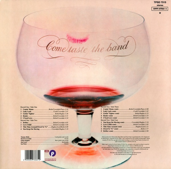 Deep Purple - Come Taste The Band | Purple Records (50999 647866 1 2) - 4 Deep Purple - Come Taste The Band | Purple Records (50999 647866 1 2) - 4