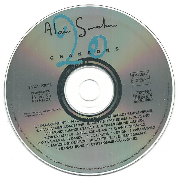 Alain Souchon - 20 Chansons | BMG France (7432112285 2) - 4 Alain Souchon - 20 Chansons | BMG France (7432112285 2) - 4