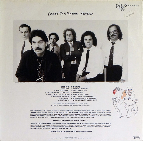 Captain Beefheart And The Magic Band - Doc At The Radar Station | Virgin (202 870-320) - 2 Captain Beefheart And The Magic Band - Doc At The Radar Station | Virgin (202 870-320) - 2