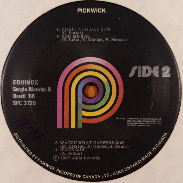 Sérgio Mendes & Brasil '66 - Equinox [Vinyl] | Pickwick (SPC-3725) - 4