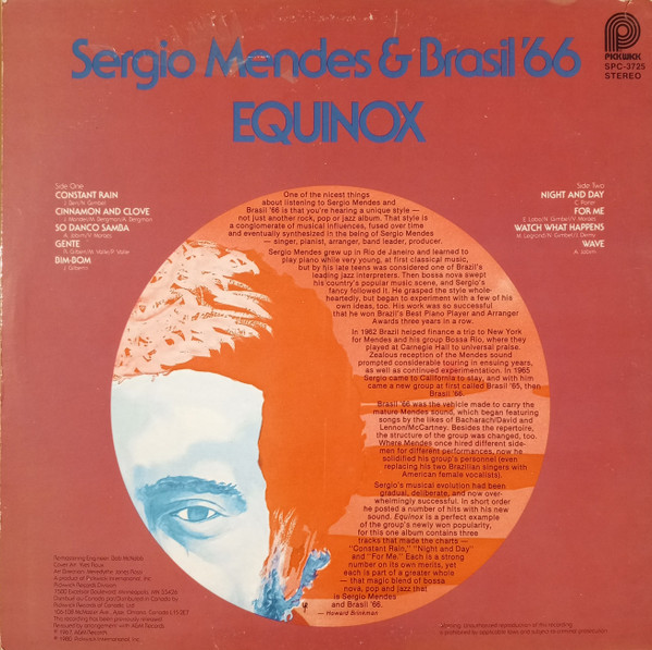Sérgio Mendes & Brasil '66 - Equinox [Vinyl] | Pickwick (SPC-3725) - 2