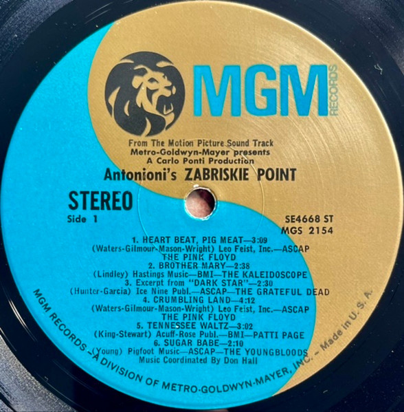Various - Music From The Motion Picture Sound Track Zabriskie Point | MGM Records (SE-4668ST) - 3 Various - Music From The Motion Picture Sound Track Zabriskie Point | MGM Records (SE-4668ST) - 3