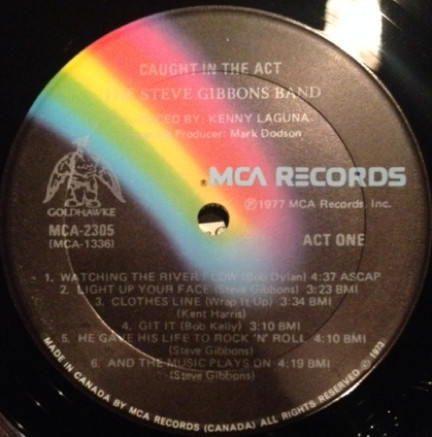 Steve Gibbons Band - Caught In The Act | MCA Records (MCA-2305) - 2 Steve Gibbons Band - Caught In The Act | MCA Records (MCA-2305) - 2