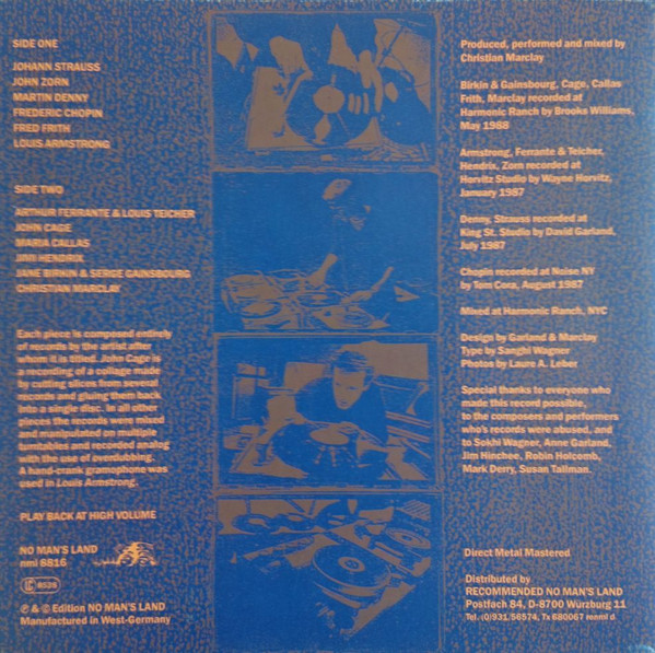 Christian Marclay - More Encores | No Man's Land (NML 8816) - 2 Christian Marclay - More Encores | No Man's Land (NML 8816) - 2