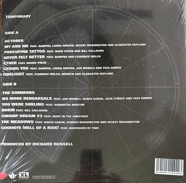Everything Is Recorded - Temporary | XL Recordings (XL1490LPE) - 2