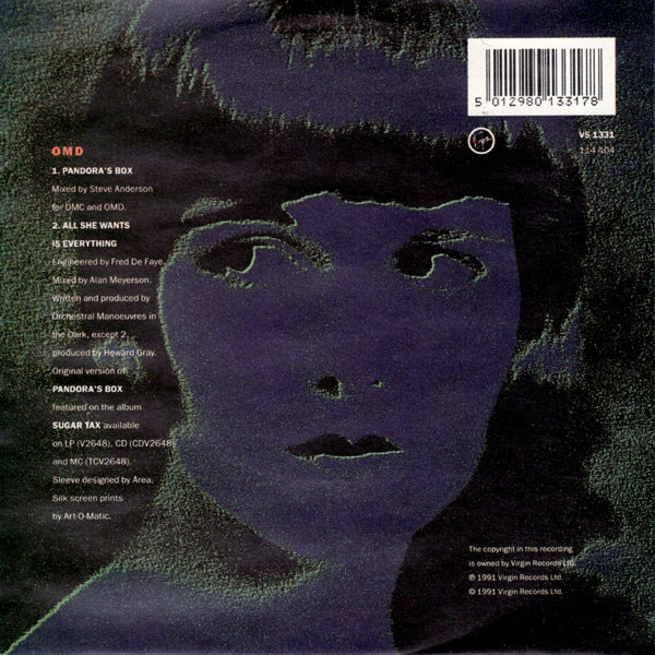 Orchestral Manoeuvres In The Dark - Pandora's Box | Virgin (114 404) - 2