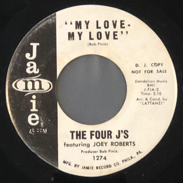 The Four J's Featuring Joey Roberts - By Love Possessed / My Love - My Love | Jamie (1274) - 2