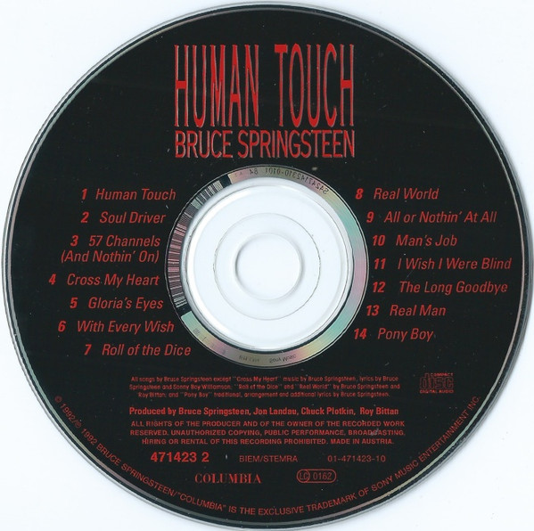 Bruce Springsteen - Human Touch | Columbia (COL 471423 2) - 3 Bruce Springsteen - Human Touch | Columbia (COL 471423 2) - 3