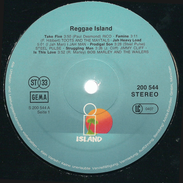 Various - Reggae Island | Island Records (200 544) - 3