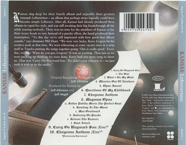 Kansas - Leftoverture [CD] | Kirshner (502479 2) - 4