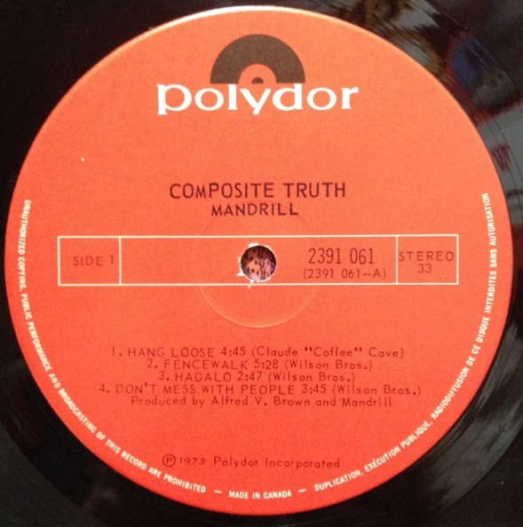 Mandrill - Composite Truth | Polydor (2391061) - 4 Mandrill - Composite Truth | Polydor (2391061) - 4