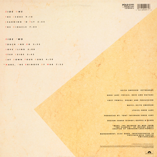 Emerson, Lake & Powell - Emerson, Lake & Powell | Polydor (POLD 5191) - 2 Emerson, Lake & Powell - Emerson, Lake & Powell | Polydor (POLD 5191) - 2