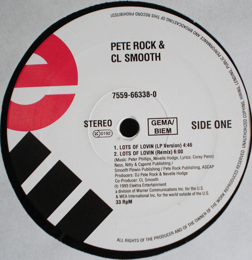 Pete Rock & C.L. Smooth - Lots Of Lovin | Elektra (7559-66338-0) - 3 Pete Rock & C.L. Smooth - Lots Of Lovin | Elektra (7559-66338-0) - 3