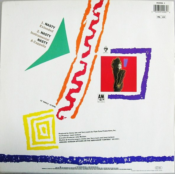 Janet Jackson - Nasty | A&M Records (392 098-1) - 2 Janet Jackson - Nasty | A&M Records (392 098-1) - 2