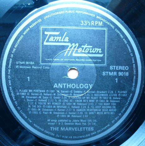 The Marvelettes - Anthology | Tamla Motown (STMR 9018) - 3 The Marvelettes - Anthology | Tamla Motown (STMR 9018) - 3