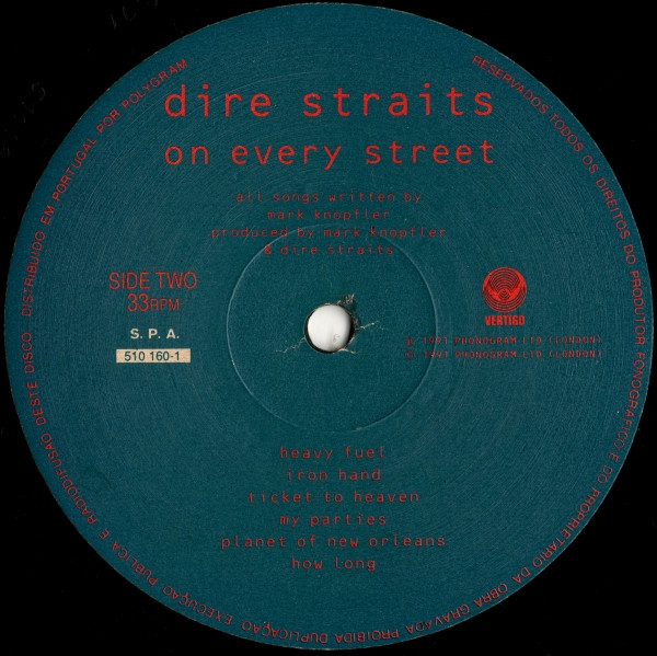 Dire Straits - On Every Street | Vertigo (510 160-1) - 4 Dire Straits - On Every Street | Vertigo (510 160-1) - 4